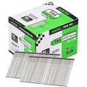meite 16 Gauge Finish Nails 2-1/2 Inch Galvanized Straight Finishing Nails for Finish Nailer on Woodworking, Upholstery and Framing Projects, 1 Box/2,500PCS