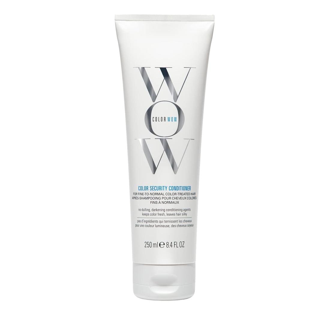 COLOR WOW Color Security Conditioner for Fine to Normal Hair Weightless hydration for fine, thin, fragile hair | Detangles, nourishes + adds shine with Argan Oil | Color safe | Heat protection (8.4 Fl Oz (Pack of 1)