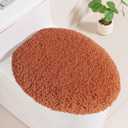 Microfiber Toilet Lid Cover, 19.5"x15" Machine Washable Toilet Seat Covers, Soft Absorbent Toilet Seat Lid Cover, Only Fit Elongated Toilet Seat