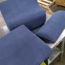 Yoga Chairs for Adults, Ergonomic Chaise Lounge Chair Indoor with Side Pocket, Lumbar Pillow, Ottoman, Yoga Chair Perfect for Stretching, Relaxation, Exercise, Used in Bedroom, Living Room (Blue)