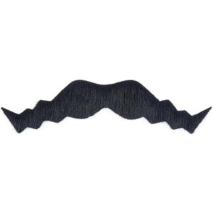 Cosela Self Adhesive Fake Mustache for Men Classic Fake Beard Stick On Costume Mustache for Cosplay Party Halloween (Black)