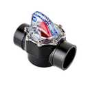 FV-C Control FlowVis 2 x 2.5in. Complete Pool Flow Meter and Check Valve Black