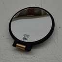 1x 20x Magnifying Travel Mirror, Hand Mirror with Handle - Double Side Hand Held Mirror with 1x 20x Magnification & Foldable Handle, Portable Travel Makeup Hand Mirror for Women (Black)