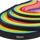 ODETOJOY Quilling Paper Strips 10mm 260 Strips Set DIY Origami Paper Quilling Art Length 39cm (26color 10mm)