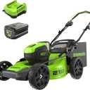 Greenworks 80V 21" Brushless Cordless (Push) Lawn Mower (75+ Compatible Tools), 4.0Ah Battery and 60 Minute Rapid Charger Included