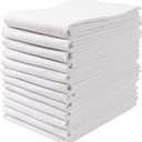 Wealuxe Flour Sack Dish Towels for Kitchen, 12 Pack, 28x28 - Lint-Free, Super-Absorbent Cotton Tea Towels for Kitchen Drying, Bread Proofing, Baking, Crafting, Embroidery