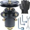 037-6015-50 Spindle Assembly Bad Boy with 033-6006-00 Pulley Replaces Bad Boy 037-6015-00 037 6015 50 037601550 for Bad Boy ZT Elite 54 Deck Spindle Bad Boy ZT Elite 60 Spindle