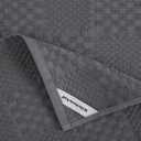 KitchenAid Quilted Cotton Terry Cloth Oven Mitt, Pot Holder, Kitchen Towel 4-Pack Set, Heat Resistant, Silicone Grip, Gift Set, Charcoal Grey, 16"x26", 7"x13" & 7"x10"