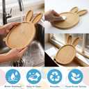 2 x Easter Party Decorations Wooden Bunny Charcuterie Board, Serving Tray for Easter Party, Spring Baby Shower, Dessert Table, Grazing Table Decor