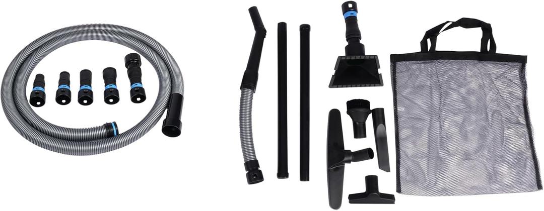 Premium Quick Click Multi-Brand Power Tool 7-Piece Dust and Fume Collection Set with 10 Ft. Hose and Wet/Dry Vacuum Accessories
