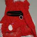Avidlove Christmas Lingerie For Women Santa Dress Lingerie Babydoll Lace Chemise (Medium, 1 Red)