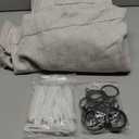 Greyish Brown Natural Linen Curtains 84 Inch Length 2 Panels for Living Room, Pinch Pleated Light Filtering Semi Sheer Boho Window Drapes for Bedroom Hooks Back Tab Curtain 84 Inches Long Light Tan