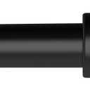 Curtain Rods, Black Curtain Rods 28 to 60 Inch, 5/8 Inch Small Curtain Rod Set, Metal Heavy Duty Drapery Rods with Brackets, Modern Decorative Drapery Rods