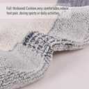 ECOEY Men's Merino Wool Cushioned Hiking Trekking Socks 4 Pairs, Quarter Length with Moisture Wicking (10-13, Oliver2)