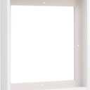 PIXY CANVAS Floater Frame 18x18 for 1-1/2 (1.5) inch Deep Canvas Paintings/Canvas Prints/Wood Canvas Panels/Wall Art/Wall Decor/Home Decor/Artwork (White, 18 x 18 inch, Square)