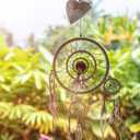 BigOtters 10PCS Dream Catcher Rings, Wreath Macrame Rings 8 Inch Gold Metal Floral Hoops for Making Wedding Wall Hanging Crafts