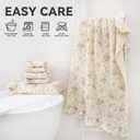 6-Piece 100% Cotton Towel Set – Soft, Quick-Dry, Lint-Free – Ideal for Bath, Gym & Travel – 2 Bath, 2 Hand, 2 Washcloths (Light Brown)