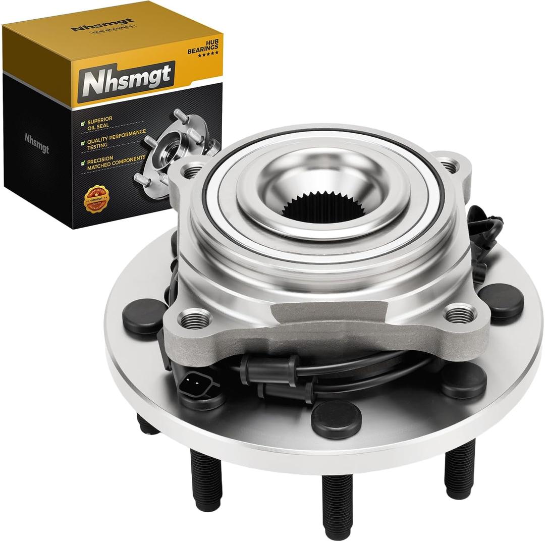 Front Wheel Hub Bearing Assembly Compatible with 2012-2013 Ram 2500 4WD, 2012-2013 Ram 3500 4WD 8 Lug with ABS 515148