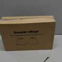 Empire Lamp Shades Set of 2, 6" Top x 16" Bottom x 10.8" High, Large Beige Lamp Shades for Table Lamps Floor Lamps, Natural Linen Lampshades Replacement, Spider, Harp Holders Included, Easy Assembly