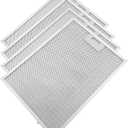 4 Pcs BPPFA30 Range Hood Grease Filter Replacement Fit for BORAN Range Hood QP130 QP130BL QP130BLC QP130SS Aluminum Mesh Kitchen Overhead Fan Stove Oven Hood Vent Filter 11.81" x 16.25"