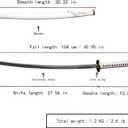 40-inch Wado Sword, Stainless Steel, Anime Cosplay Sword, Wado Ichimonji, 41inchs