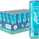 Alani Nu BLUE SLUSH, Sugar Free, Low Calorie Energy Drinks, 200mg Caffeine, Biotin, B Vitamins, Zero Sugar, 10 Calories, 12 Fl Oz Cans, 24 Pack BBD: 10-08-2027