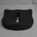 Memory Foam Seat Chair Cushion for Relieves Back Sciatica Pain Tailbone Pain Coccyx Degenerating Disc Orthopedic Osteoarthritis Prostate Cushion Low Back Pain Cushion Hip Shaping (Dark Gray)