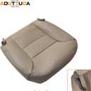 Driver and Passenger Bottom and Top Seat Covers Replacement Leather Med Tan Compatible with Chevy Silverado Tahoe Suburban GMC Sierra Yukon 1995 1996 1997 1998 1999