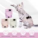 Paw Legend Cat Diapers for Female Cats Spraying Washable Reusable Kitten Diapers for Cats Incontinence Pet Diapers (3 Pack, X-Small)