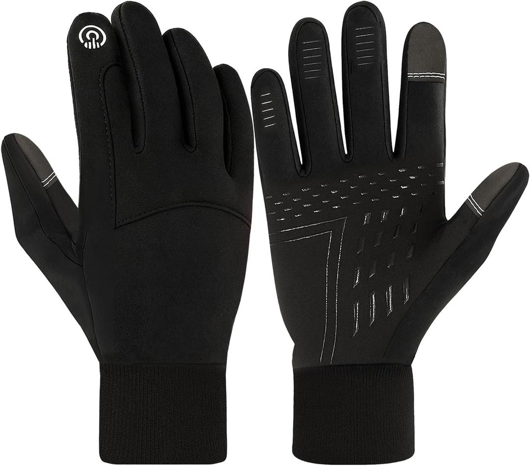 Thin&Thick Winter Gloves for Men and Women,Warm Waterproof Snow Glove for Cold Weather for Ski Hiking Driving Cycling (Medium)