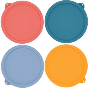 2 Cup Silicone Replacement Lids Storage Cover for Anchor Hocking Glass Bowls (Container not Included) 4 Pack Microwave, Dishwasher and Freezer Safe
