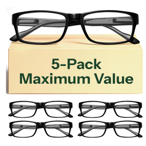 Gaoye +1.75 Reading Glasses Men  Blue Light Blocking Lenses, TR90 Frames, UV400  Eyeglasses with Clear Vision