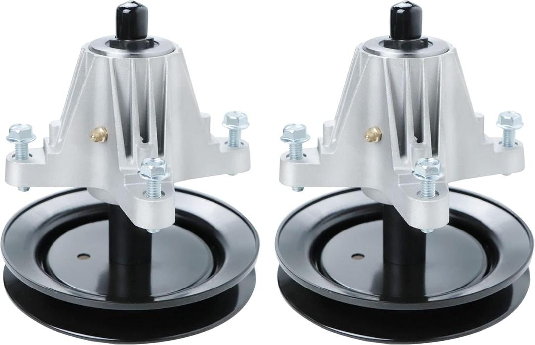 (2Pcs) 618-04822 Spindle Assembly with Pulley Compatible with MTD, Fit for Troy-Bilt, Fit for Cub Cadet 42'' Deck LTX1040 LTX1042, Replaces 918-04822B 618-04822A 618-04822B 918-04889 91804889A