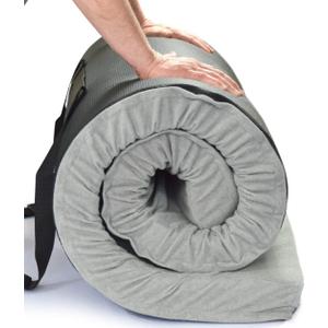 SleepReady Portable Floor Mattress & Guest Bed | 3" CertiPUR-US Memory Foam | Roll out in seconds | Twin, Single, Kid | Guest, Car, Camping, Dorm, Travel Essentials | Waterproof | 1 yr warr