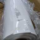 White Crawl Space Vapor Barrier, 10 Mil Vapor Barrier, 10' x 10', White Thick Plastic Sheeting, Heavy Duty Polyethylene Film, White Plastic Drop Cloth Covering for Crawlspace, Basement