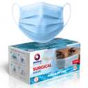 ASTM Level 2 Disposable Face Masks, 3-Layer, Comfortable Fit, Made in USA, 50 Pack (Blue)