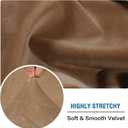 H.VERSAILTEX Velvet Stretch Couch Cushion Cover Plush Cushion Slipcover for Chair Cushion Furniture Protector Seat Cushion Sofa Cover (1 Piece Armchair Cushion Covers, Camel)