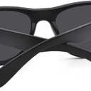 Jcerki Polarizing Nearsighted Sunglasses Tinted Gray Men Women Myopia Distance Glasses **These Are Not Reading Glasses** (Black, -2.75)