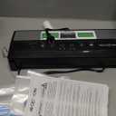 GERYON Vacuum Sealer Machine  Automatic Food Vacuum Sealer for Dry & Moist Food, Compact with LED Touch Panel, Includes Zipper Bags & Roll, Perfect for Sous Vide & Freezer Storage (Silver)