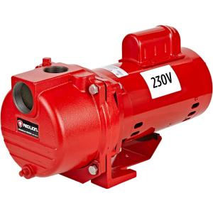 Red Lion RL-SPRK200 230 Volt, 2 HP, 76 GPM Cast Iron Sprinkler/ Irrigation Pump with Thermoplastic Impeller, Red, 97102001