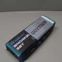 Greatever Snorkel Set Pano 3 Window Snorkel Mask Adult, Panoramic Wide View, Anti-Fog Scuba Diving Mask, Anti-Leak Snorkel Goggles Dry Top Snorkel, Professional Snorkeling Gear for Adults (Black)