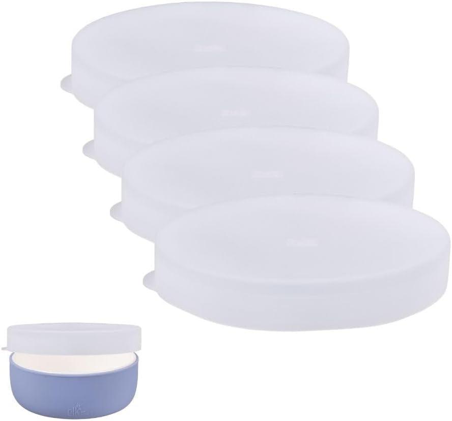 Elk and Friends Kids Porcelain Bowl Silicone Lids | Lids Only | Microwave & Dishwasher Safe