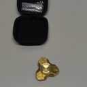 FREELOVE Metal Fidget Spinner, Brass Heavy, Long Spinning Toys, Cool Silent, Small Mini 2nd Fox Figette Spiner for Adults Men Anxiety, Quiet Bearing, Relief Brass