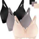 UHdod Nursing Bras for Breastfeeding, Maternity Bra for Pregnancy, Breastfeeding Bras for Women Maternity Bras for Women (XXL)