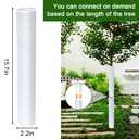 Corrugated Tree Guards, 5pcs Rigid PP Tree Trunk Protectors, Tree Bark Protector Sleeve Plant Guard Tube Wraps to Protect Bark, Tree Seedlings Tubes, Saplings Plants from Deer,Rodents, Mowers,Trimmers