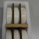 famiware Star Soy Sauce Dish Ceramic Dipping Bowls Set of 6, 4 oz Individual Dip Sauce Cups/Bowls/Dishes/Plates, Small Serving Bowl for Side Dishes, Dessert, Ice Cream, Condiments  Cappuccino White