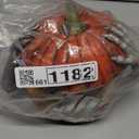 EraSpooky 9 Inches Funny Pumpkin Man Halloween Decor Creepy Haunted House Decoration Holiday Props