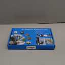 Magnetic Window Screen, Adjustable DIY 47x51in Window Screen Replacement, White Frame Gray Fiberglass Mesh, No Drilling Easy Cut-to-Fit for Sliding/Swing/Top-Hung, Fits Wood/Iron/PVC Frames