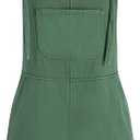 Women's Santorini Beach Vacation Denim Pocket Ultra Short, M (Dark Green)