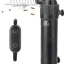 hygger 4-in-1 Submersible U-V Filter Pump, Internal Green Water Killer with Timer, 210GPH 8W Adjustable Fish Tank Filter, Increase Oxygen for 40-80 Gallon Aquarium Tank